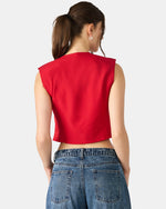 AYANNA TOP - DARK RED