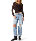 Lillie-Marie Knit Top - Dark Toffee