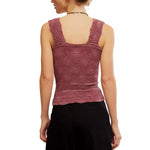 LOVE LETTER CAMI-POMEGRANATE