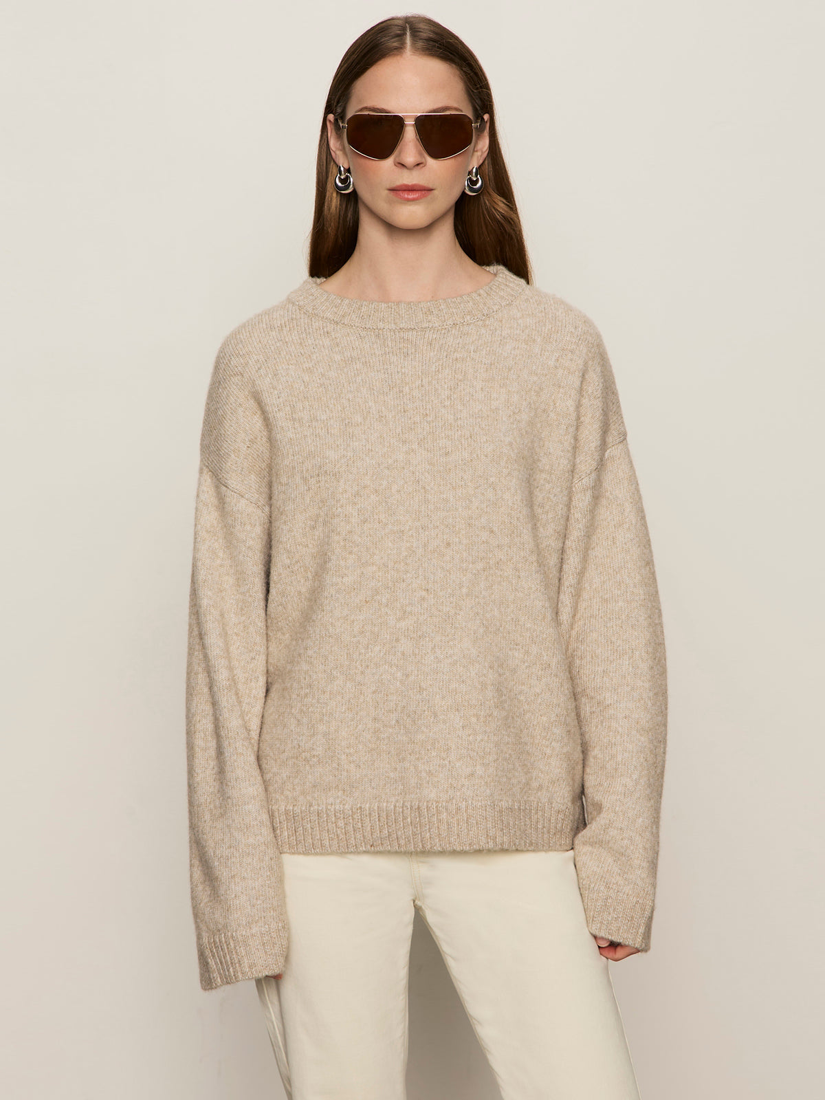 GO-TO SWEATER - HEATHER WHEAT