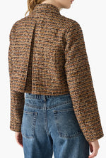 AVIE JACKET - BROWN PLAID