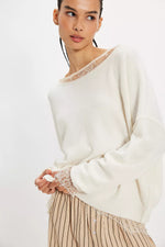 SEE ME PULLOVER - IVORY COMBO
