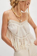 SWEET ESCAPE CAMI- IVORY