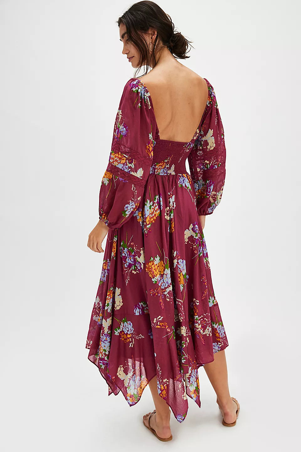 MORNING GLORY MAXI DRESS- EARTH RED COMBO