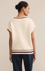 FLETCHER SWEATER VEST - CRYSTAL