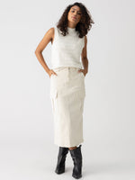 ESSENTIAL CARGO STANDARD RISE SKIRT FRENCH VANILLA