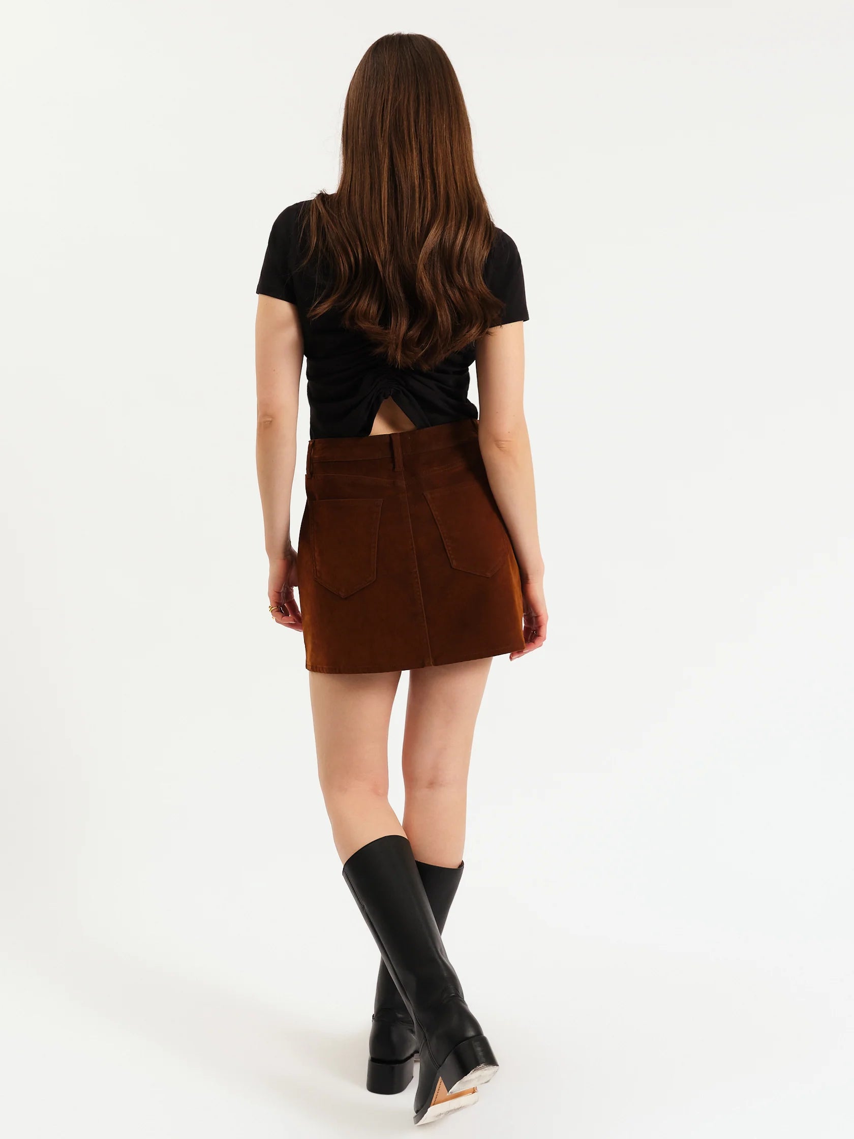 STASH SKIRT - COGNAC