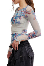 Lilly Printed Longsleeve - Frost Combo