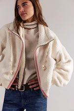 ALPINE SHERPA JACKET - WHITE SWAN