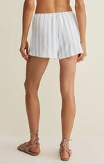 DAYLIGHT STRIPED AIRY SHORTS - SEA SALT