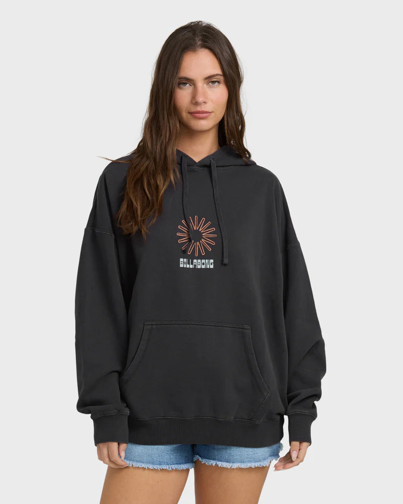 SUN & WAVES HOODIE - BLACK SANDS