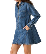 EDITH DRESS - DARK NAVY