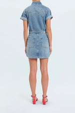 TOPANGA DENIM DRESS - PLOT TWIST