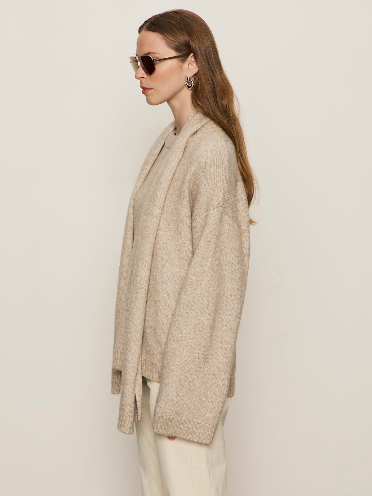 GO-TO SWEATER - HEATHER WHEAT