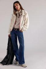 ALPINE SHERPA JACKET - WHITE SWAN