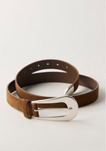 CANNON SUEDE BELT-ESPRESSO