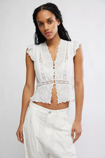 DAY DREAMER TOP - WHOTE IVORY