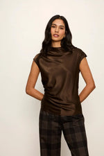 Nights With You Satin Shell - Espresso Martini