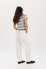 VILLA DRAWSTRING BARREL LEG PANT - LAMB