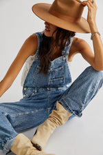 ZIGGY DENIM OVERALLS - POWDER BLUE