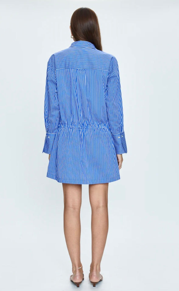 LUCINDA BLUE STRIPED DRESS