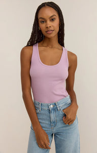 ESSY RIB TANK - WASHED ORCHID