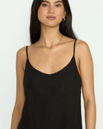 SUMMER LOVE SLIP DRESS - BLACK