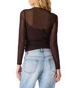 Lillie-Marie Knit Top - Dark Toffee
