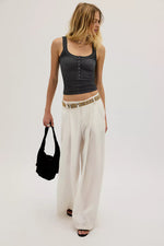 CLEAN SLATE HENLEY - BLACK