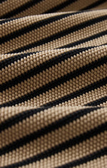 CAFFARI STRIPED TUBE TOP - PUTTY