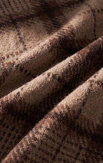 Frostline Plaid Scarf - Toasted Almond