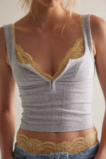 SIMPLY SOFT CAMI - HEATHER GREY