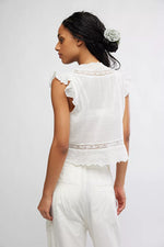 DAY DREAMER TOP - WHOTE IVORY