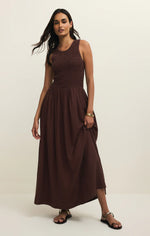 JUNIPER MAXI DRESS - CHOCOLATE CHERRY