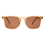 I SEA Cove sunglasses in Antique crystal amber frame with brown polarized lenses, front view on white background
