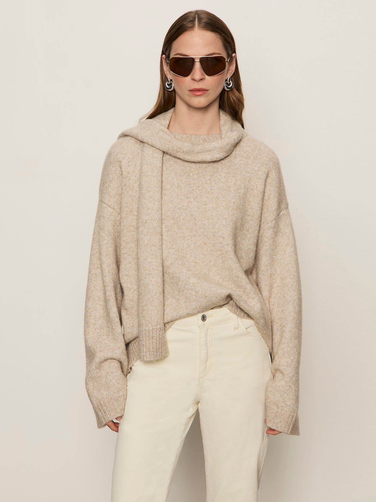 GO-TO SWEATER - HEATHER WHEAT