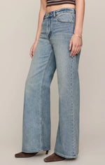 The Stunner Mid Rise Wide Leg - Downtown