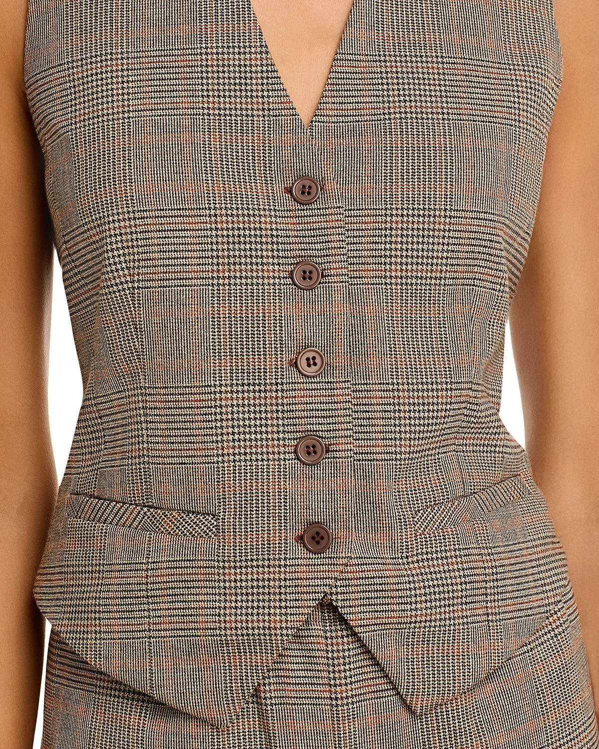 BARRETT TOP - BROWN PLAID