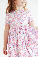 S/S Pocket Twirl Dress - Whimsical Woods