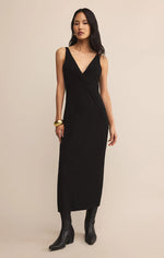 ELEVE MIDI DRESS - BLACK