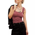 LOVE LETTER CAMI-POMEGRANATE