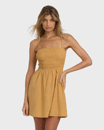 SUNS OUT MINI DRESS - DIJON