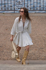 HAMPTON MINI DRESS - IVORY