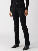 HAYDEN VELVET BOOTCUT STANDARD RISE PANT - BLACK