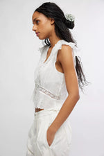 DAY DREAMER TOP - WHOTE IVORY