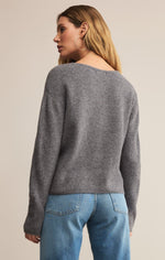EMILE CARDIGAN - HEATHER GREY