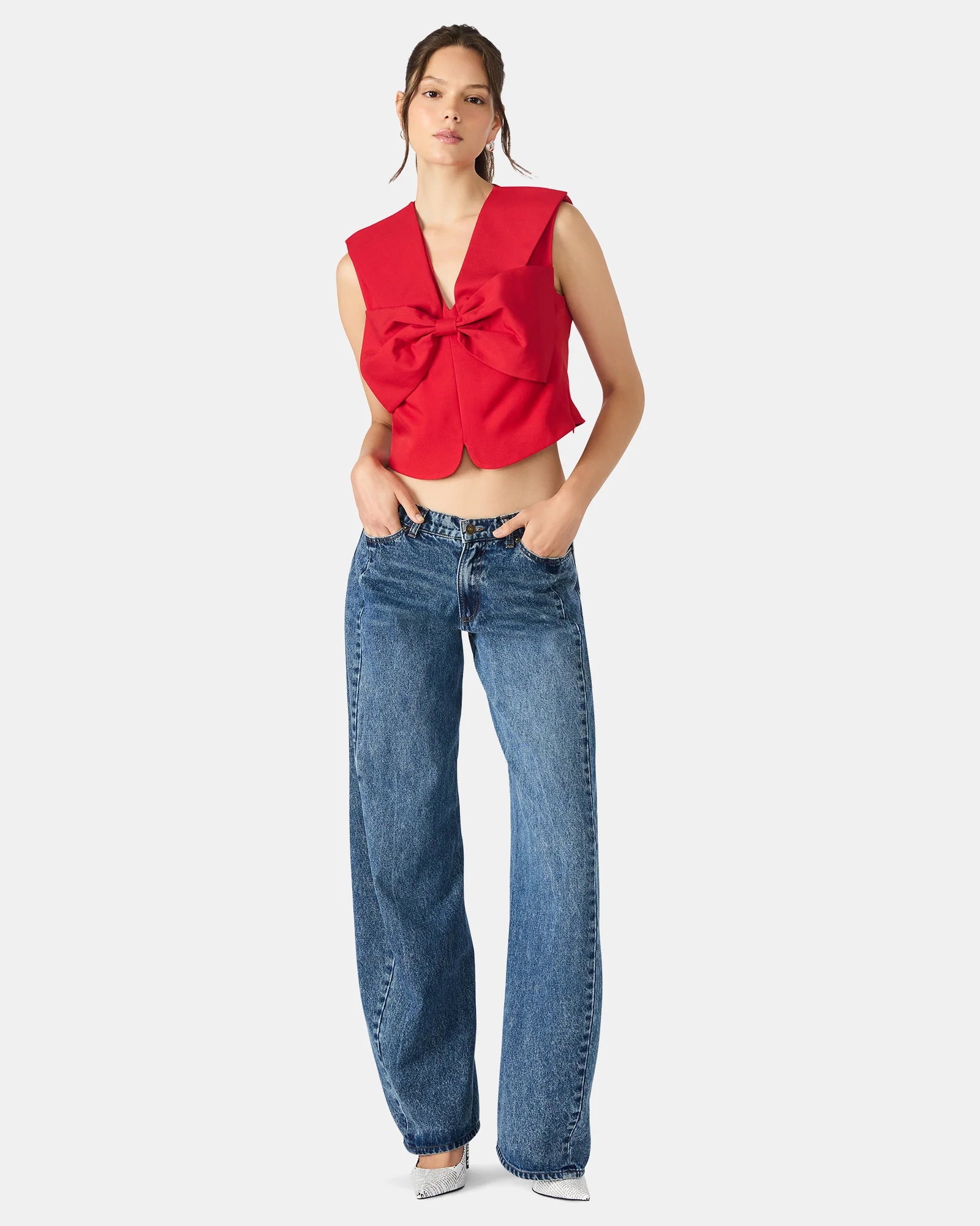 AYANNA TOP - DARK RED