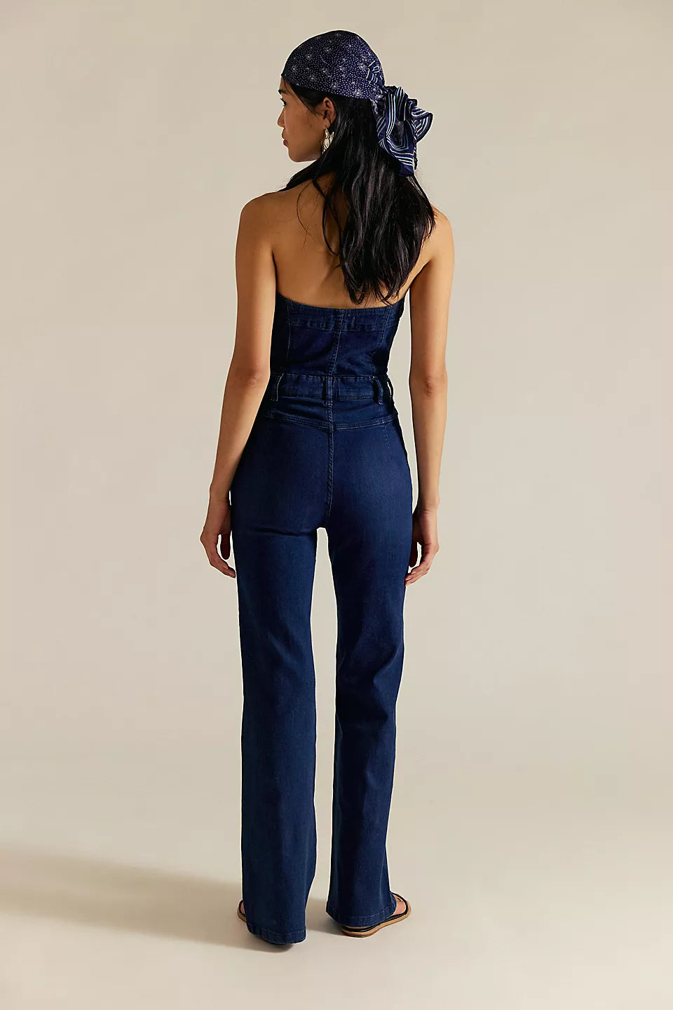 BECKETT STRAPLESS JUMPSUIT - MIDNIGHT MANTRA