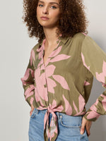 LOVER TIE SHIRT - PINK SILHOUETTE