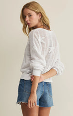 STAR OF THE SHOW CROCHET TOP - WHITE